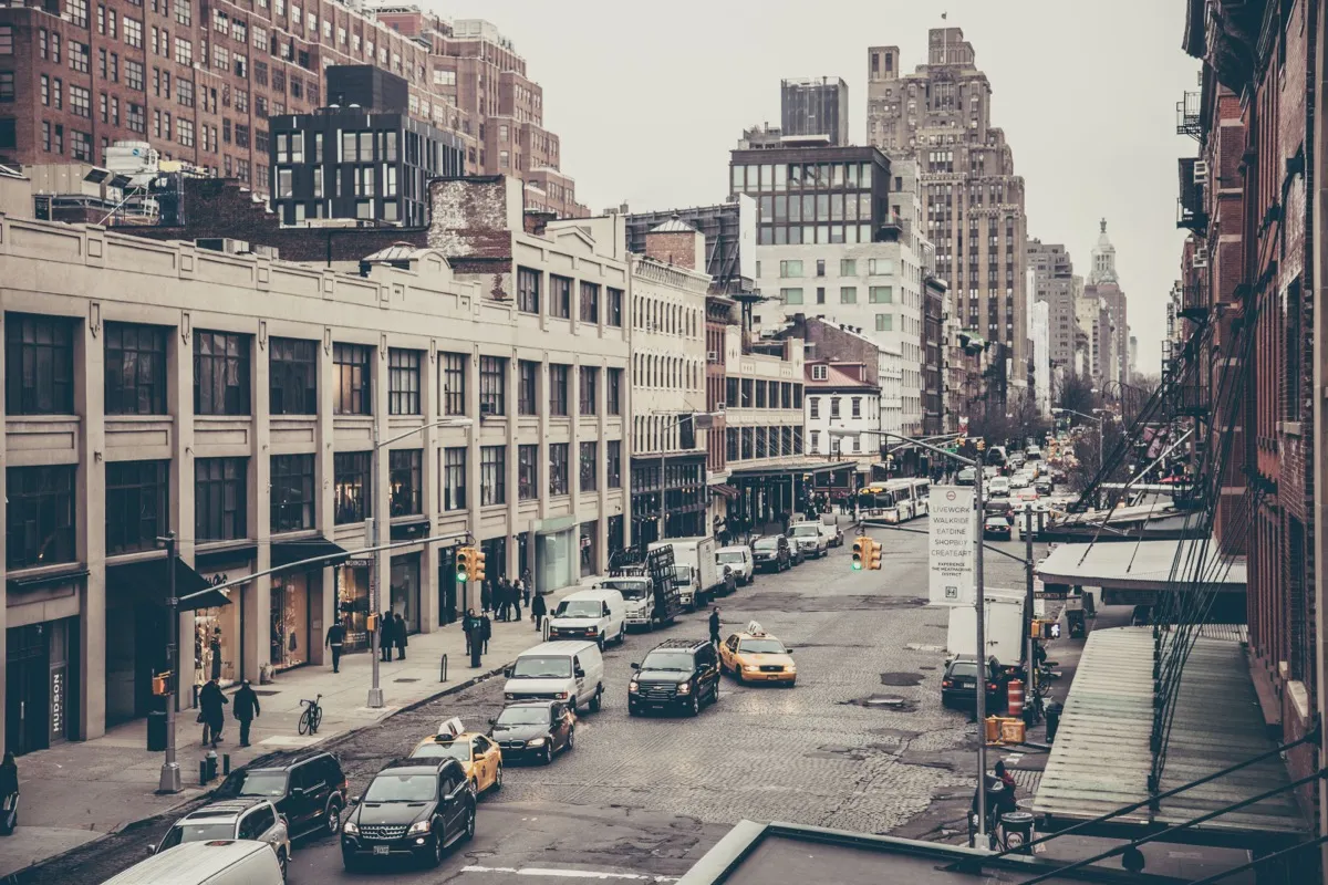 American city scene