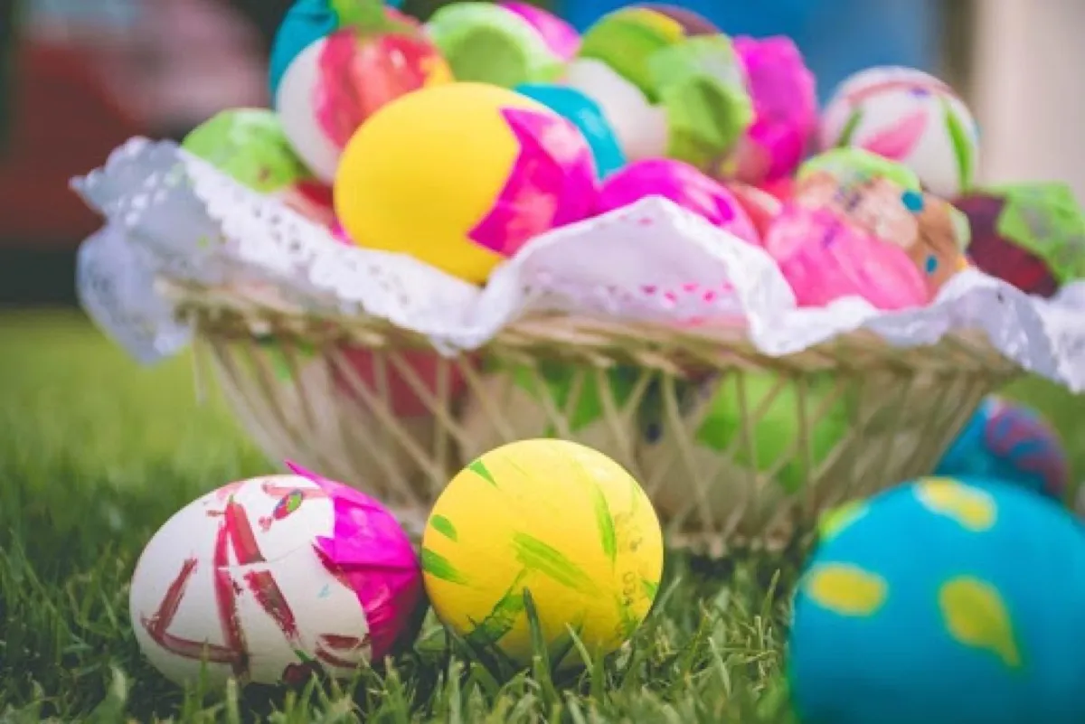 colorful Easter eggs