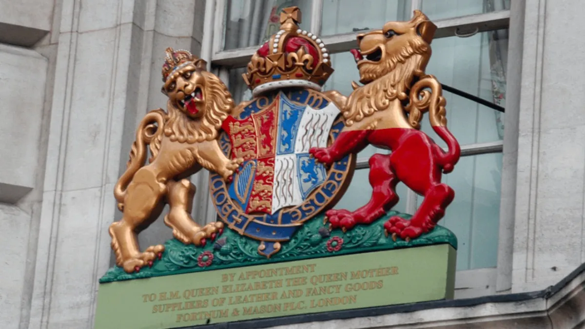 The Royal warrant of appointment