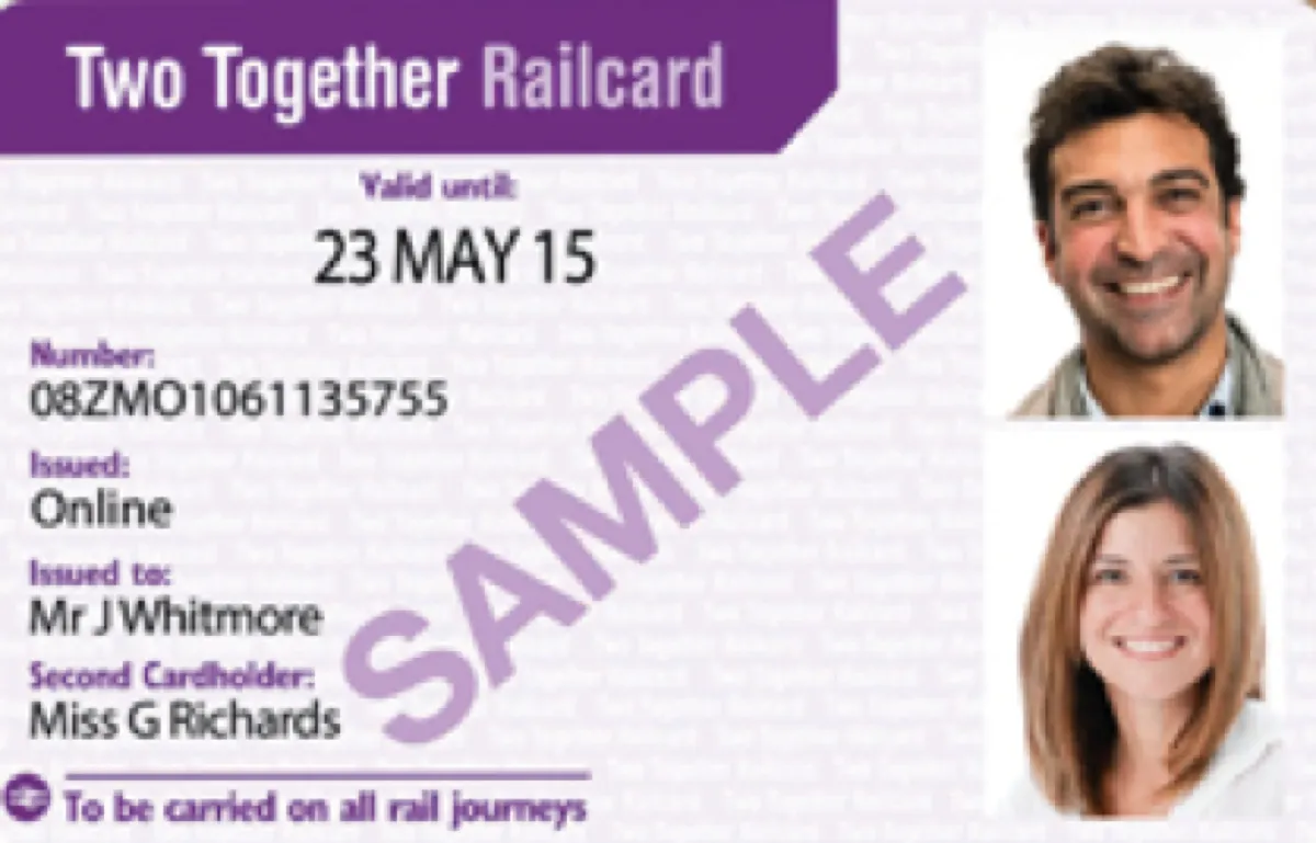A sample of a two together card