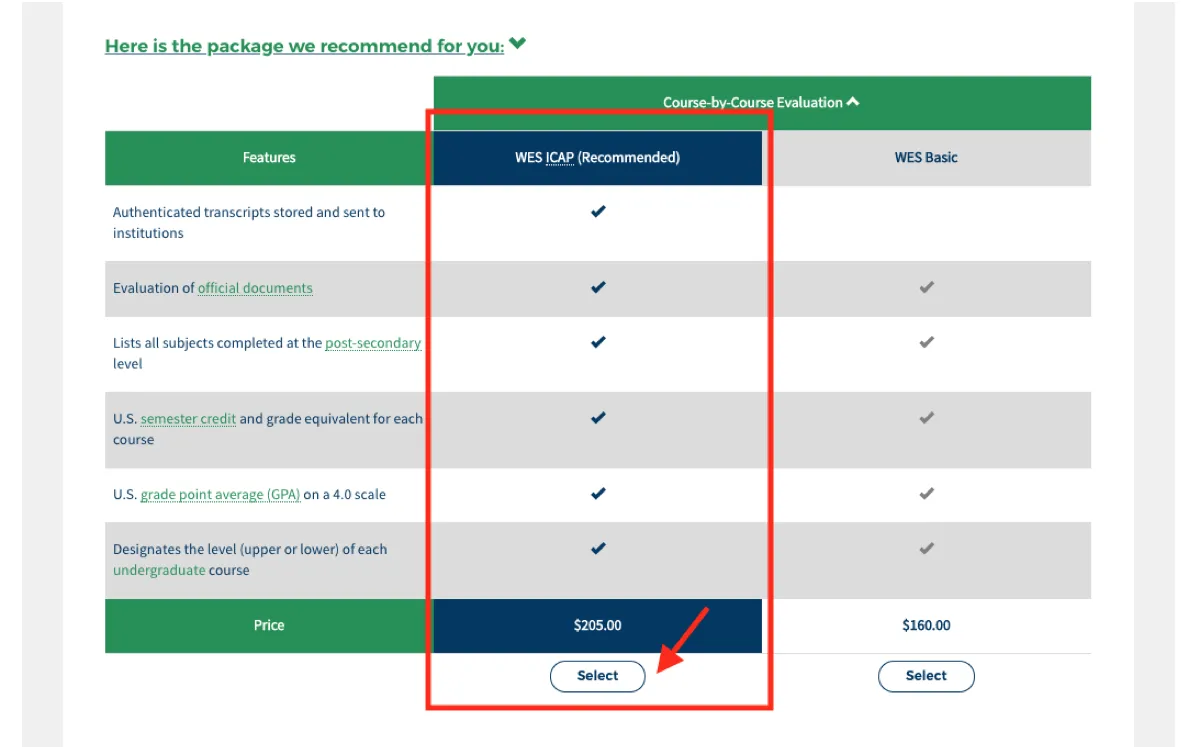Choosing a package for your application 