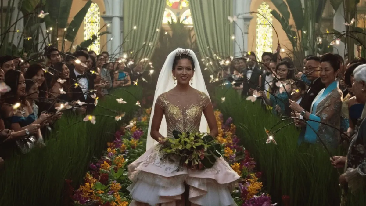 Wedding scene from Crazy Rich Asians