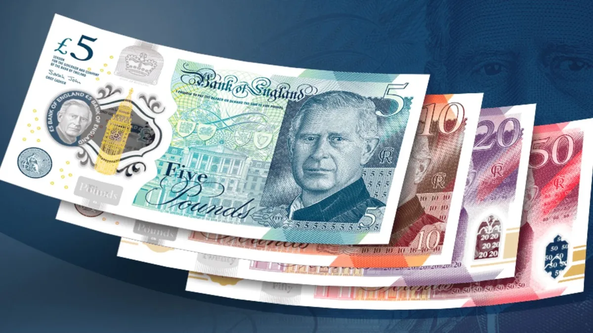 British pound notes